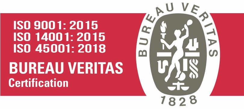 Certificación Bureau Veritas — ISO 9001:2015, ISO 14001:2015, ISO 45001:2018